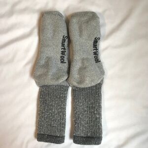 Smartwool Socks Gray Heavy Duty Hiking Hunting Work Crew Mountaineering Mens?